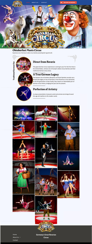 Circus Website Designs