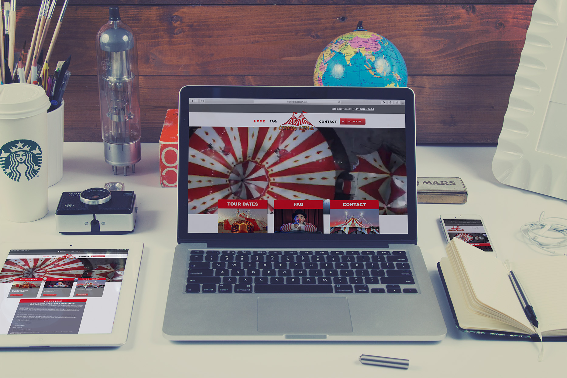 Circus Website Designs