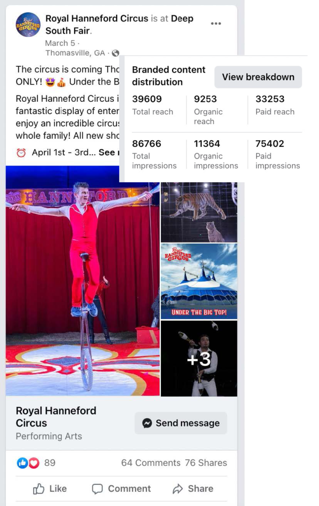 Circus Social Media