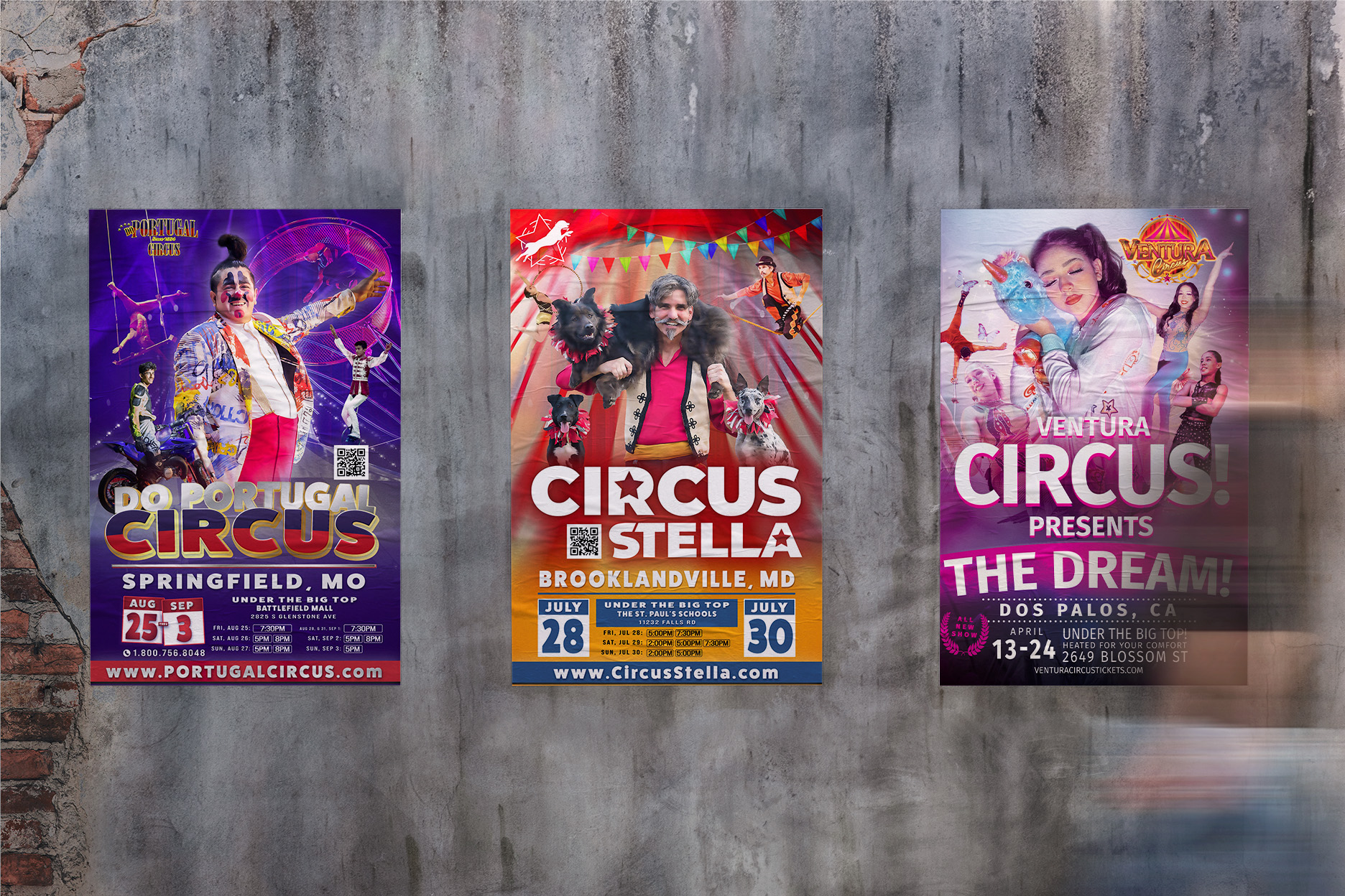 Circus Poster Designs